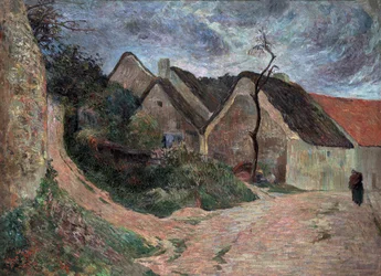 Paisagem em Osny par Gauguin, Paul Eugene Henri (1848-1903). Óleo sobre tela, tamanho : 76,5x101