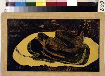 Manao Tupapau (O espírito dos mortos vigia). Gravura de Paul Gauguin (1848-1903)