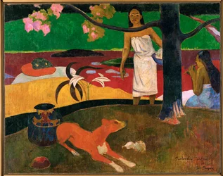 Pastorais tahitiennes (óleo sobre tela)