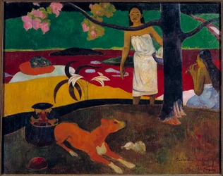Tahitian Scene Painting by Paul Gauguin (1848-1903) 1892 Sun. 0,87x1,13 m São Petersburgo, Museu Hermitage