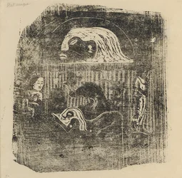 Te Atua The Gods Small Plate [verso], em ou após 1895.