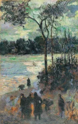 O fogo na margem do rio, 1886