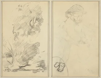 Árvores; Esboço de Breton Boy [verso]
