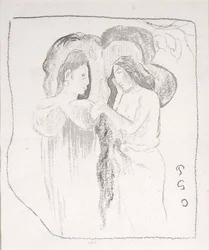 Duas mulheres taitianas, c.1894