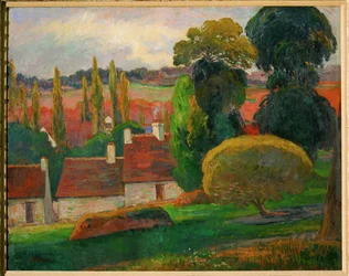 Une Ferme en Bretagne - uma quinta na Bretanha (pintura sobre tela)
