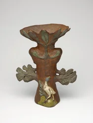 Vaso na forma de uma planta exótica, 1886-87