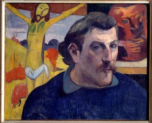 Auto-retrato de Cristo Amarelo. Pintura de Paul Gauguin (1848-1903)