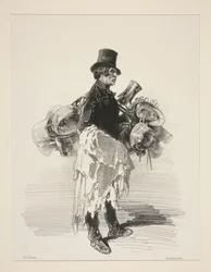 Vendedor de caçarolas. Fisionomia inglesa.