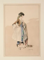 GAVARNI TRAJES, executado por Moreau,
