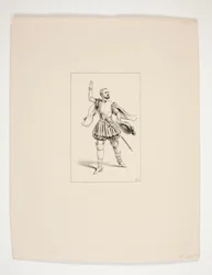 Figurino de Marcel, interpretado por Levasseur.