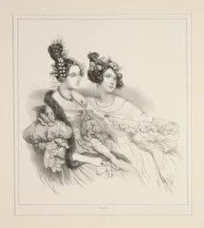 A noite. Penteado de Sergent e Jouenne.