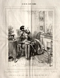 A vida do jovem, 1842.