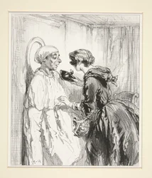 «A máscara cai, o homem fica e o pierrot desvanece-se.»