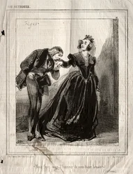 As atrizes: Dar-nos-eis a honra de nos beijar a mão?, 1843.