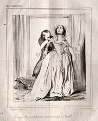 Atrizes: Saco de papel! Monsieur Montmirail enquanto amarra minha Majestade !, 1843.