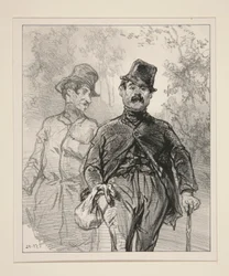 Messieurs les officiers de regiment en garnison dans la foret de Bondy.