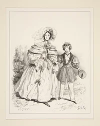 NEGLIGÉ DA MANHÃ. 1835.