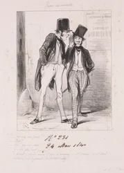 Verso das medalhas: Moi qui parle parle, 1840.