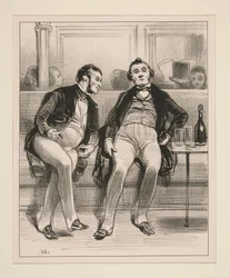 Está a ver aquele homem elegante que entra ali? - Sim...