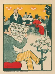 Mestres do Poster: Cartaz para Exposição de Cartazes Artísticos de Wilhelm Söborg , c. 1895.