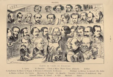 Cartão de visita de Charivari, 1867