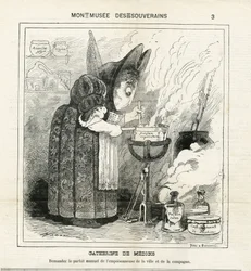 Ilustração de Hadol (1835-1875) em The Charivari