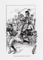 Dragões a dispersar contrabandistas (litografia)