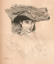 Retrato da filha do artista, c1879-1903, 1903