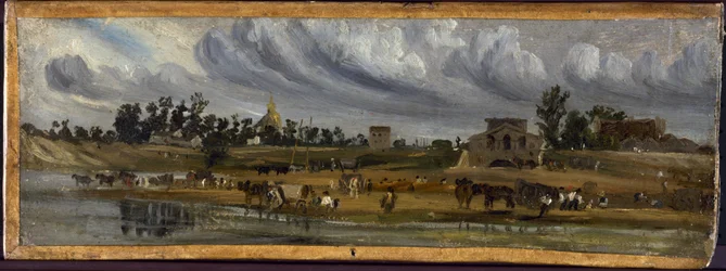 Margens do Sena na barrière de la Cunette, perto do Champ-de-Mars (1820), em 1820 (pintura)