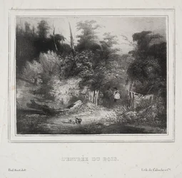 Paisagens: A entrada de uma floresta, 1829.