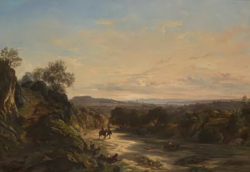 Na estrada para Nice, por volta de 1844.
