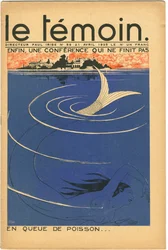 Capa da revista The Temoin, Satirical in Colours, 21 de abril de 1935 (litografia)