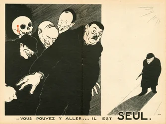 Le Temoin, Satirical in B & W