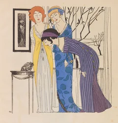 Os vestidos de Paul Poiret, 1908.