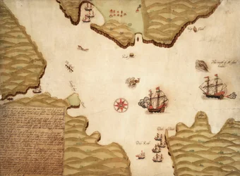 Carta de Milford Haven no canal de St Georges e Bristol