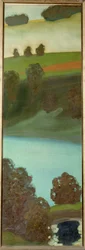 Vista do rio Aare, Suíça (pintura sobre tela)