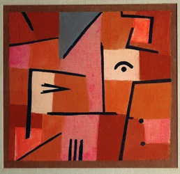 Cuidado com o vermelho (óleo sobre tela)