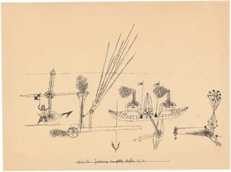 Desenho para o porto amarelo, 1921-1926.