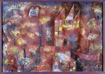 Paisagem com a criança (pastel)