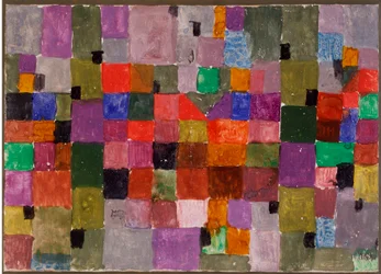 Noerdlicher ort (Place du Nord) Meios mistos em cartão por Paul Klee (1879-1940) Dim. 28,5x37,1 cm Milão, colecção privada