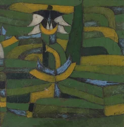 Flor branca no jardim, 1920.