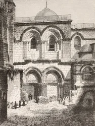 Jerusalém, Palestina. Igreja do Santo Sepulcro no século XIX.
