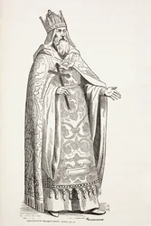 Prester John, também conhecido como Presbyter Johannes.