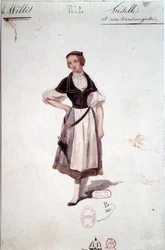 Desenho de figurino para 