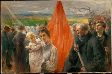 Greve em St. Ouen (pintura sobre tela)