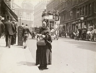 Vendedor de fósforos, Ludgate Hill, Londres, 1893