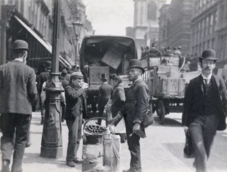 Sorvete ou vendedor de água em Cheapside, 1893