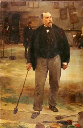 O cenógrafo Auguste Rube ...