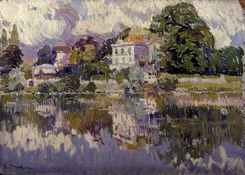Esquina de um Parque (óleo a bordo)
