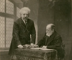[Dois homens no interior, provavelmente René Thorel e Hollman]
